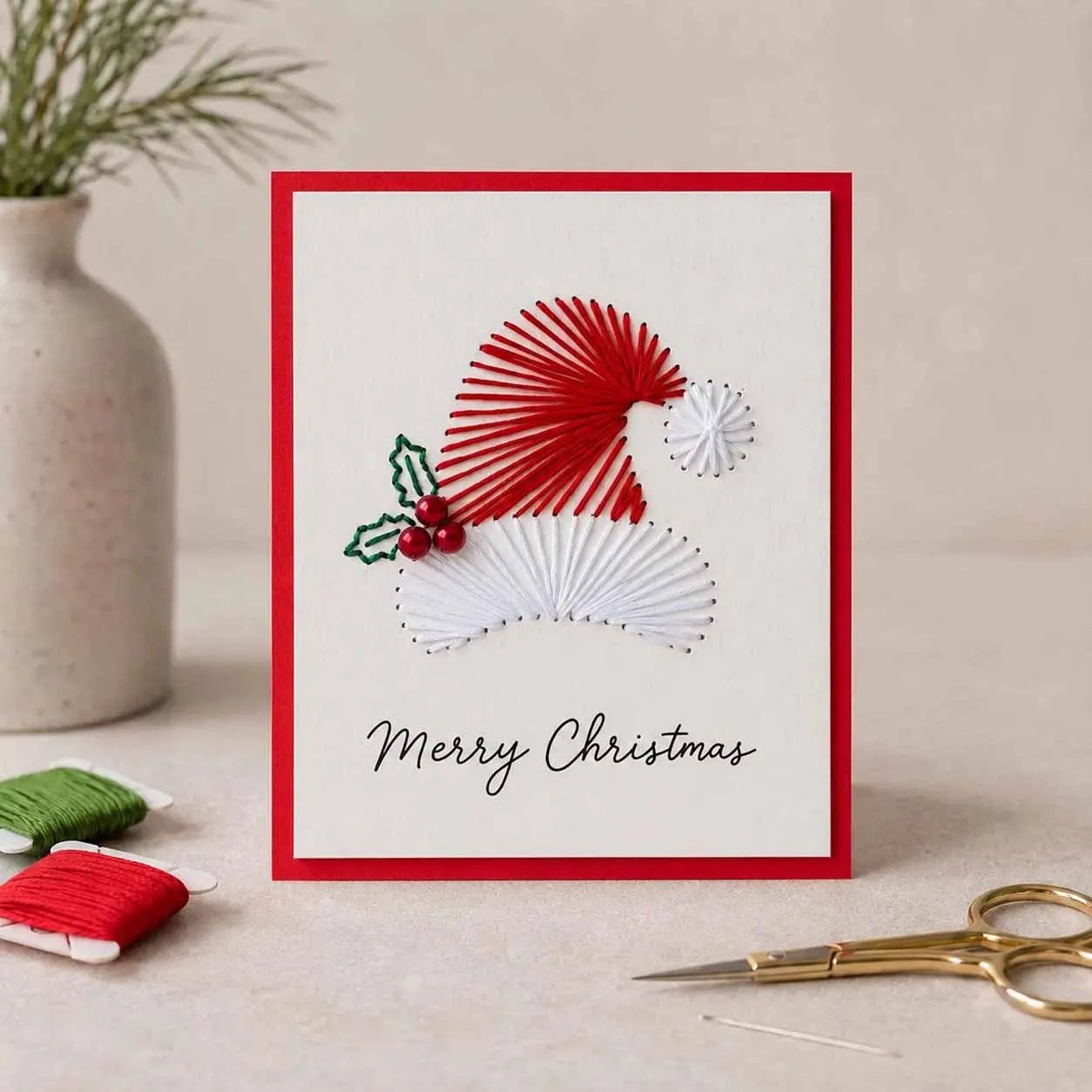 🎁Last Day 50% OFF - Merry & Bright Beginner-Friendly Christmas DIY Card Kit (6 Cards)