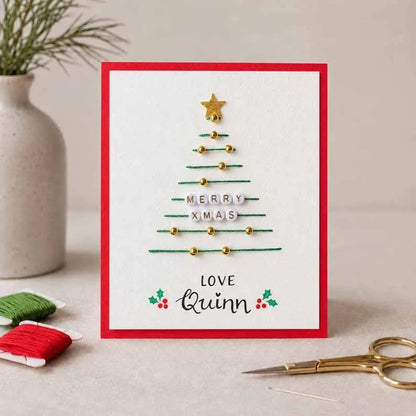 🎁Last Day 50% OFF - Merry & Bright Beginner-Friendly Christmas DIY Card Kit (6 Cards)