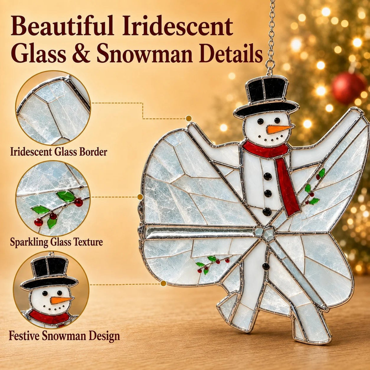 🎄Beginner-Friendly 3D Christmas Iridescent Suncatcher DIY Kit 💕