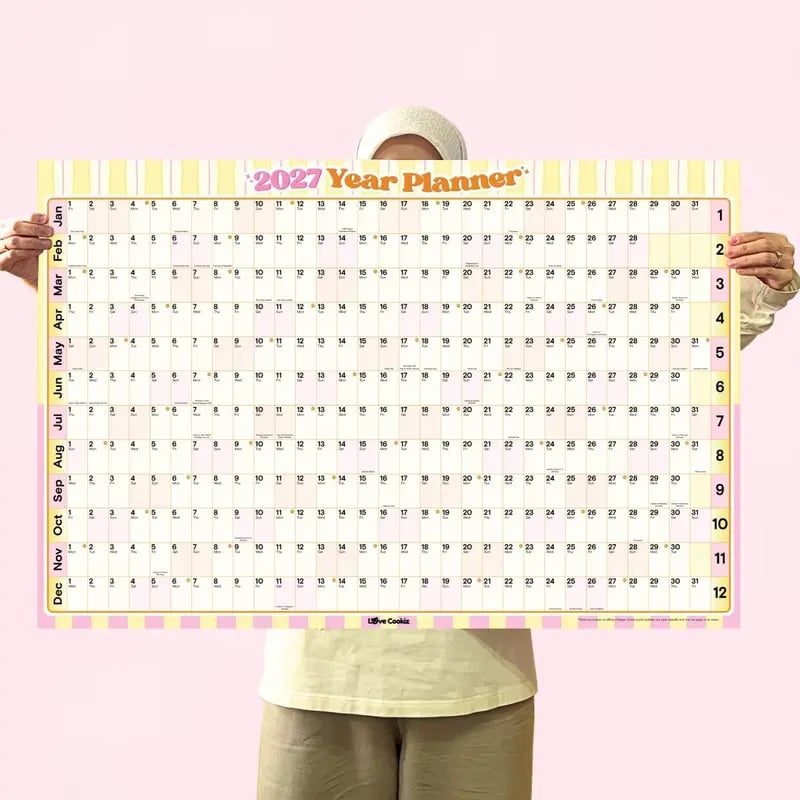 🔥HOT SALE 49% OFF - 📅✨ 2027 Extra-Large Full Year Wall Planner