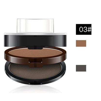 💄 Adjustable Eyebrow Stamp – Bi-Tone Powder – Waterproof & 24-Hour Wear for Makeup