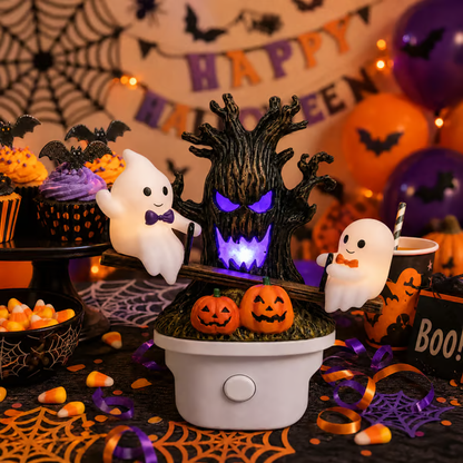 🔥Last Day 49% OFF-🎃👻Animated Seesaw Ghost Plug In LED Night Light