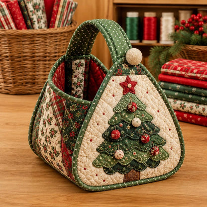 🎉🎄 Christmas Character Quilted DIY Carry Basket🎁
