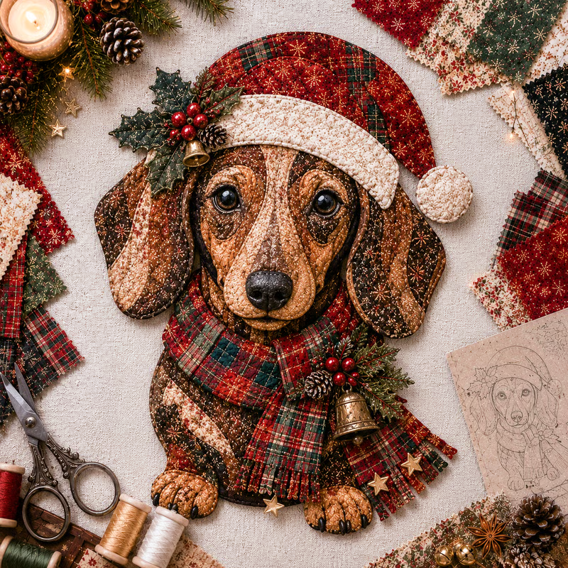 🔥LAST DAY 49% OFF - 🎄🎅Christmas Patchwork Fabric DIY Decor Kit