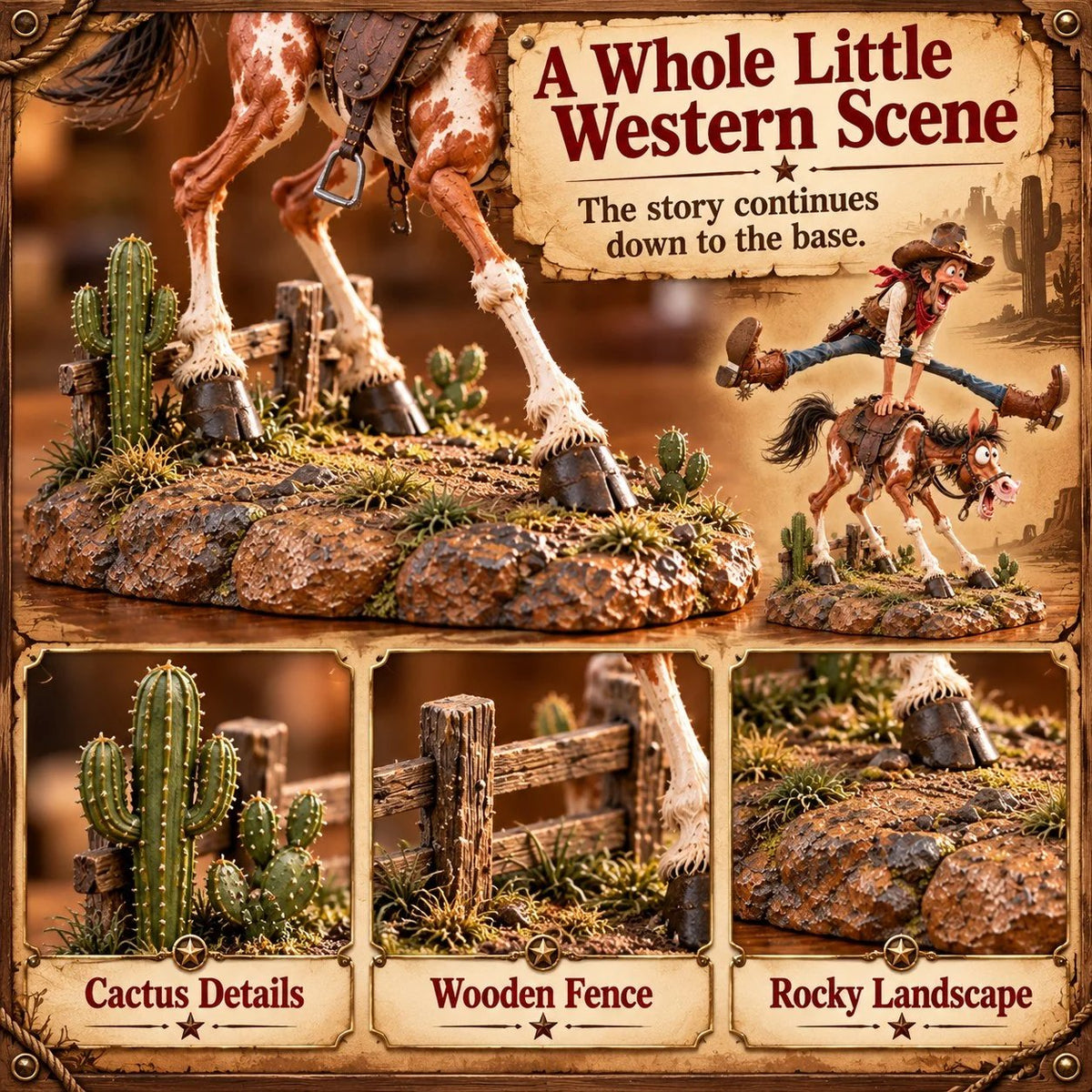 🤠🐴 Hold My Hat! – Funny Cowboy & Horse Figurine | A Gift Full of Western Personality 🎁✨