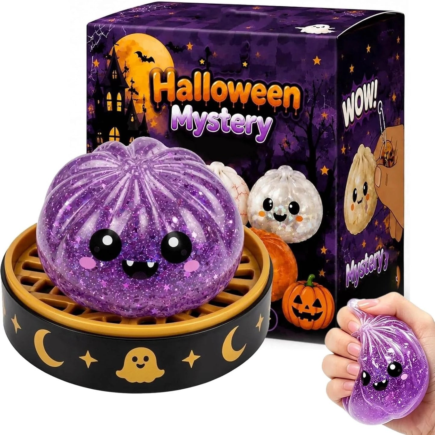 🔥LAST DAY 50% OFF - 🎃🎁Cute Halloween Scary Ghost Maruko Squeeze Toy Set