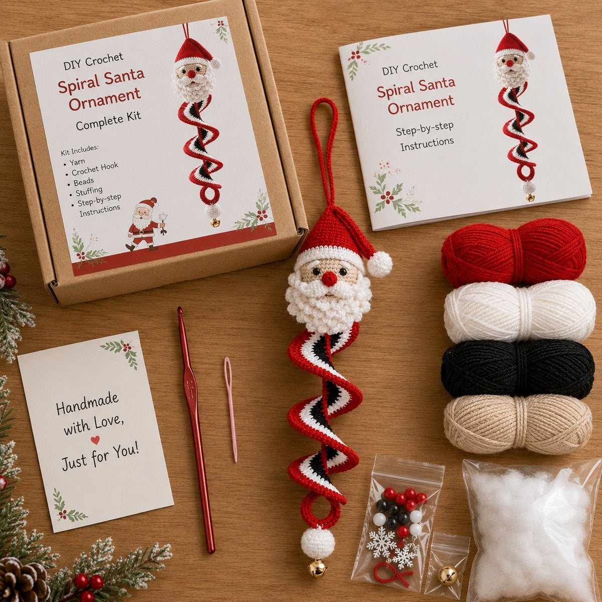 🔥HOT SALE - 49% OFF Crochet Snowman Spiral Oranment DIY Kit🎅🌲