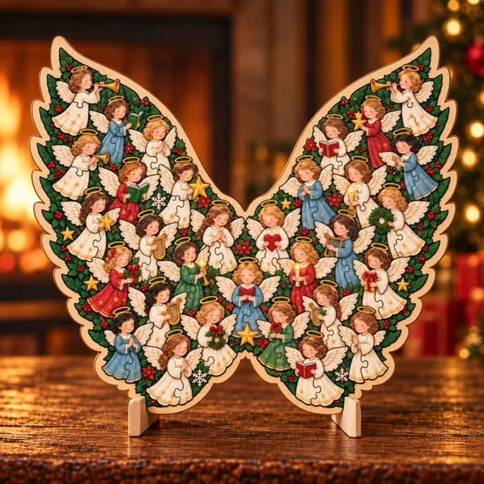 🎄 ✨ Intricate Christmas Keepsake Wooden Puzzle Ornaments