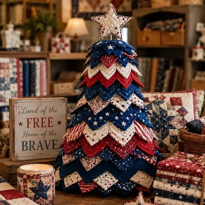 🔥Last Day 50% OFF - 🎄Christmas Tree Quilt Kit DIY Easy Layered Fabric Holiday Décor
