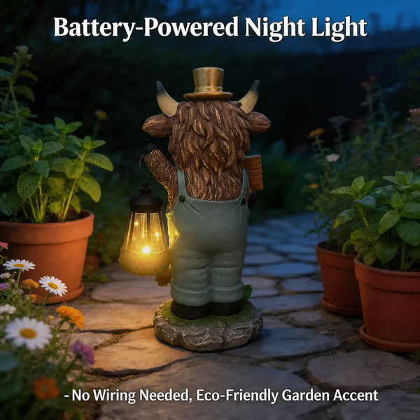 🔥Scottish Highland Bull Garden Welcome Light🐮🎁