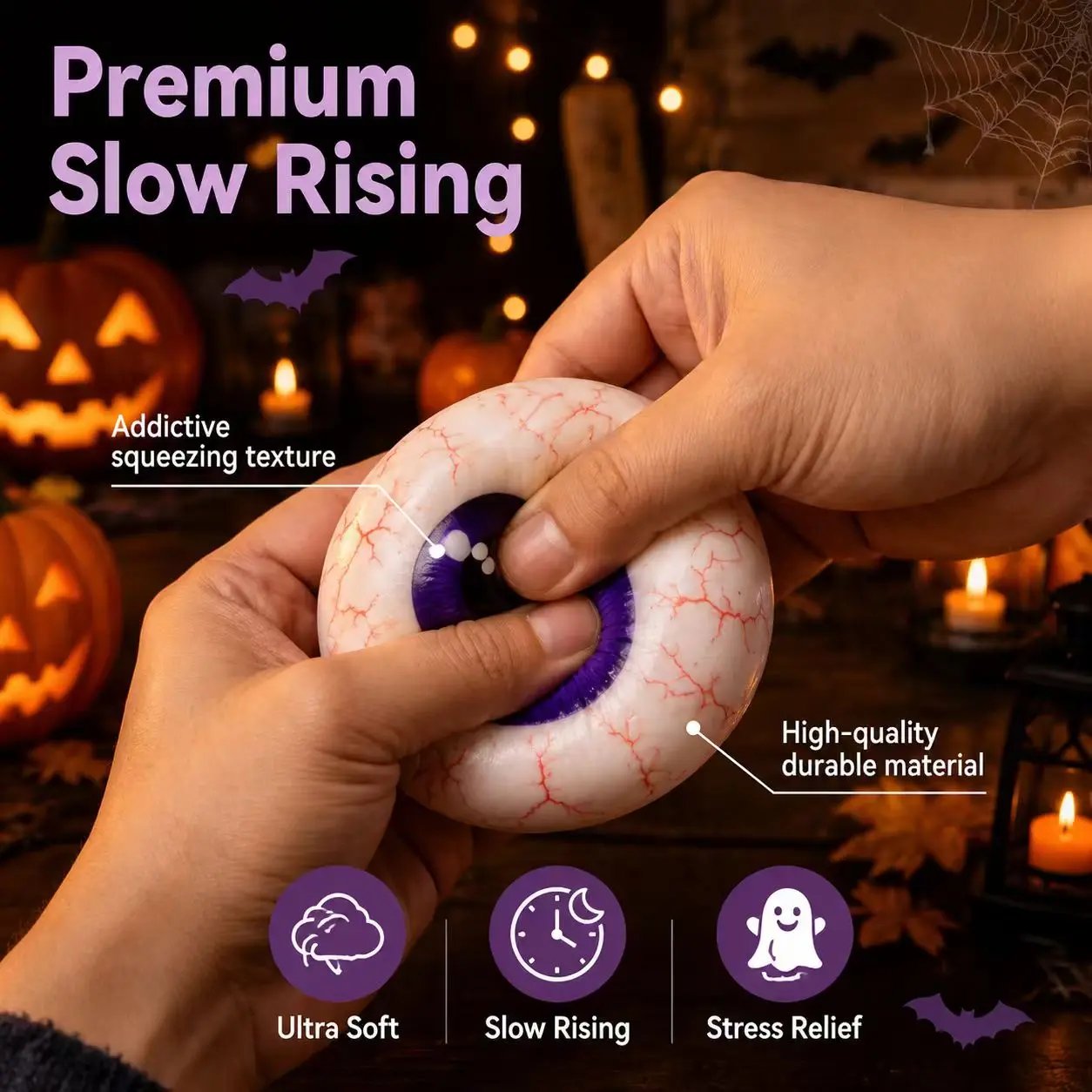 🔥LAST DAY 50% OFF - 🎃🎁Cute Halloween Scary Ghost Maruko Squeeze Toy Set