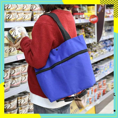 🔥HOT SALE 50% OFF - Foldable 2-in-1 Shopping Bag