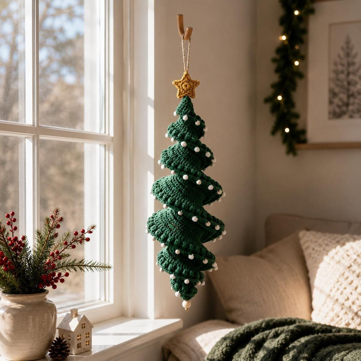 🔥HOT SALE - 49% OFF Crochet Snowman Spiral Oranment DIY Kit🎅🌲
