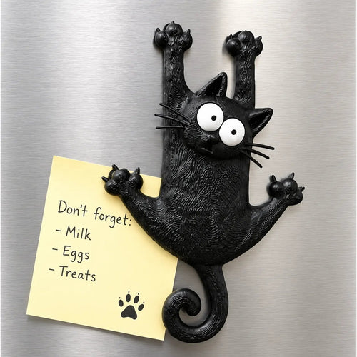 🐾 Hanging Black Cat Fridge Magnet（Two packs）
