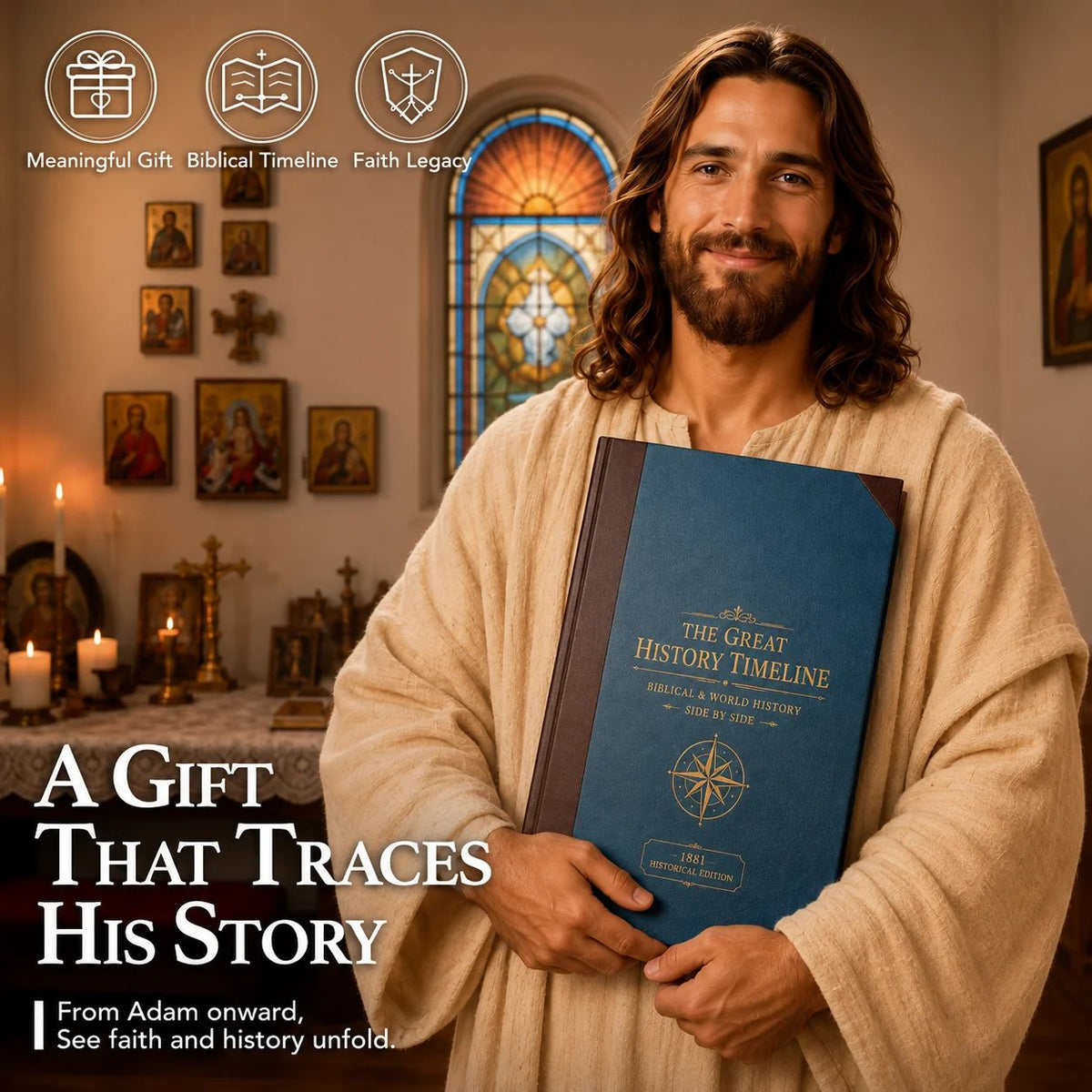 🔥📜 Synchronological History Chart – 6,000 Years of Biblical & World Events in One Fold