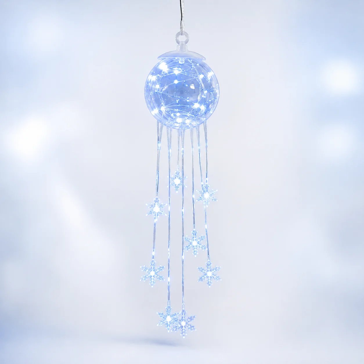 Winter Magic Snowflake CascadeTM – LED Hanging Christmas Ornament❄️