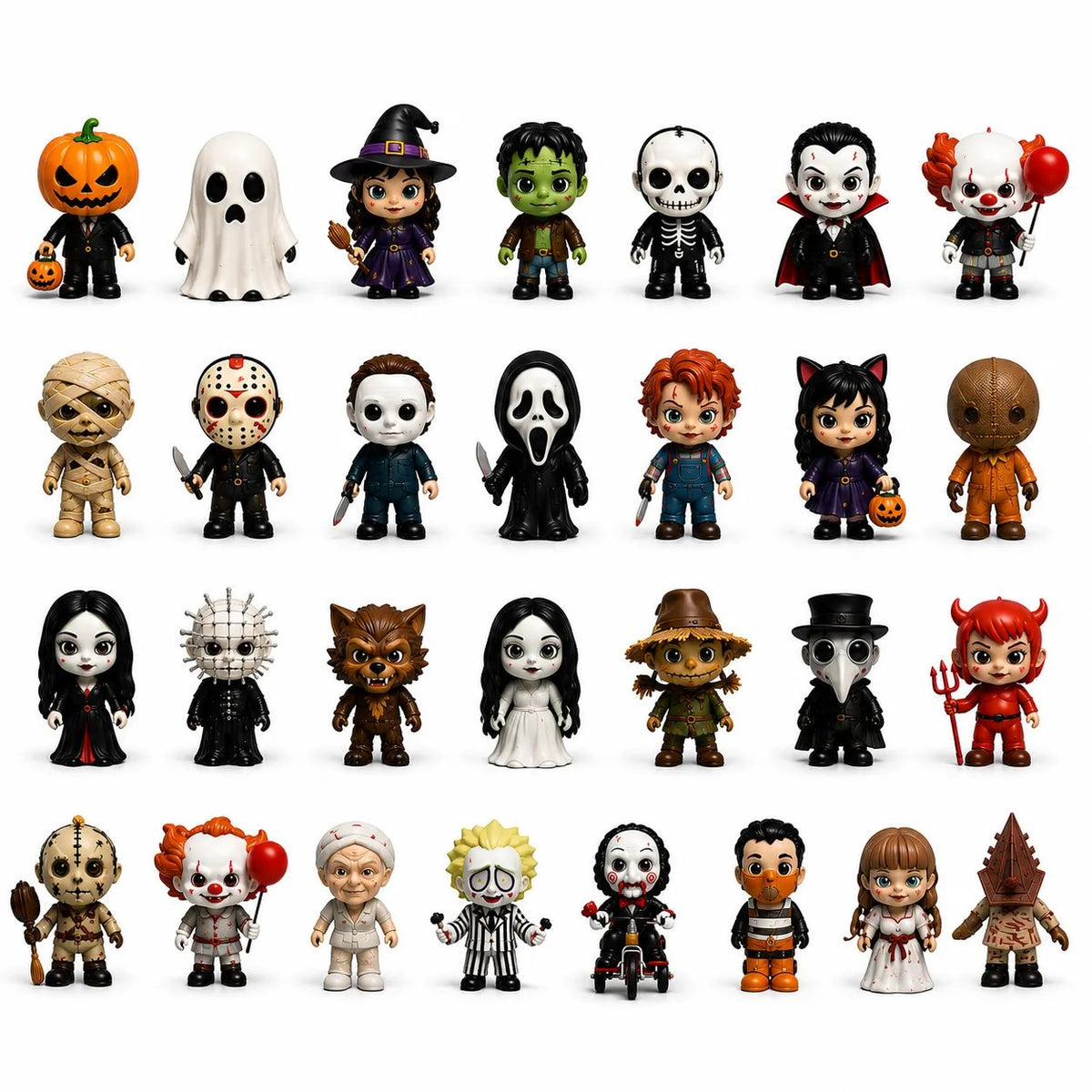 🔥 Last Day 49% OFF - Halloween 24 Horror Mini Collectible Figures🎃🎁
