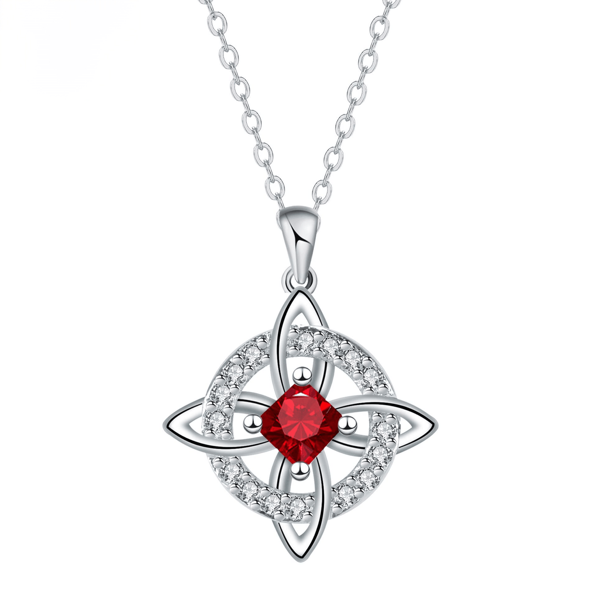 ✨Personalized Witch’s Knot Birthstone Necklace(With Gift Box)