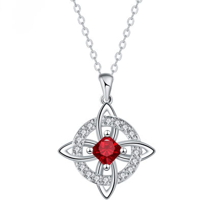 ✨Personalized Witch’s Knot Birthstone Necklace(With Gift Box)