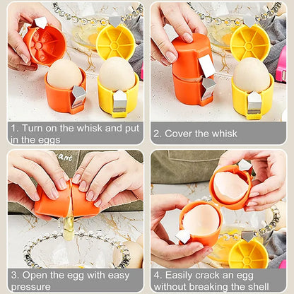 🍳Efficient Egg Cracking Tool, Handy Egg Separator🥘