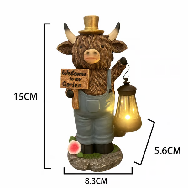 🔥Scottish Highland Bull Garden Welcome Light🐮🎁