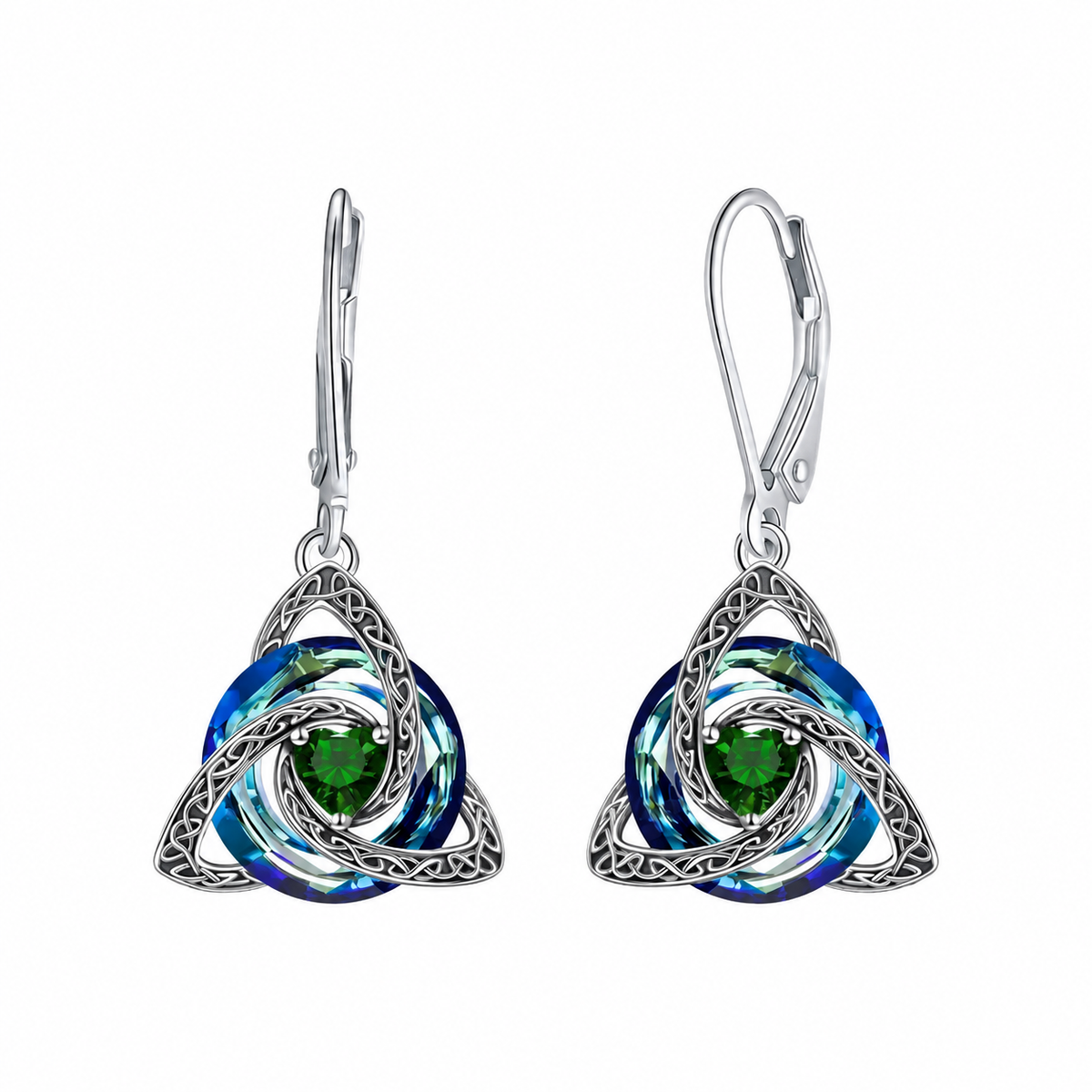 💎Celtic Trinity Knot Birthstone Earrings