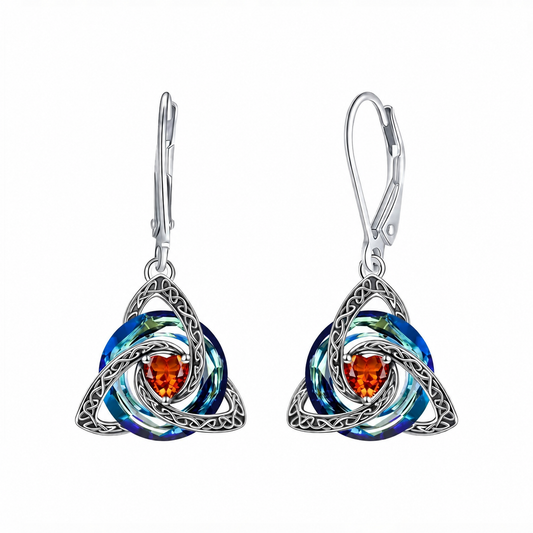 💎Celtic Trinity Knot Birthstone Earrings