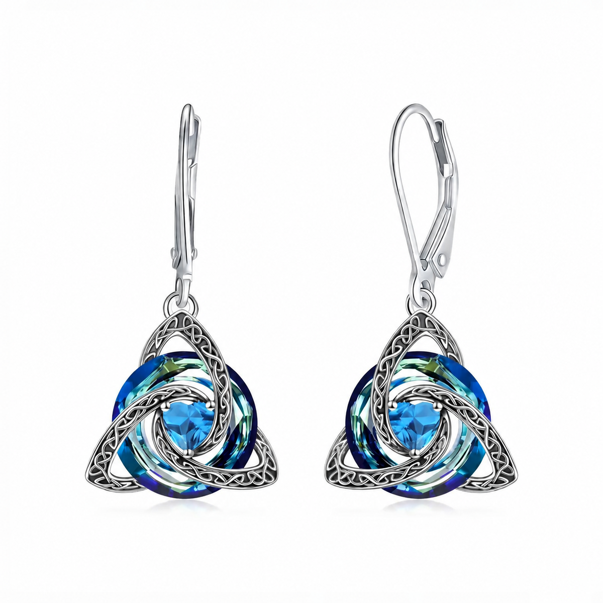 💎Celtic Trinity Knot Birthstone Earrings