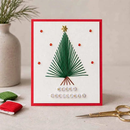 🎁Last Day 50% OFF - Merry & Bright Beginner-Friendly Christmas DIY Card Kit (6 Cards)