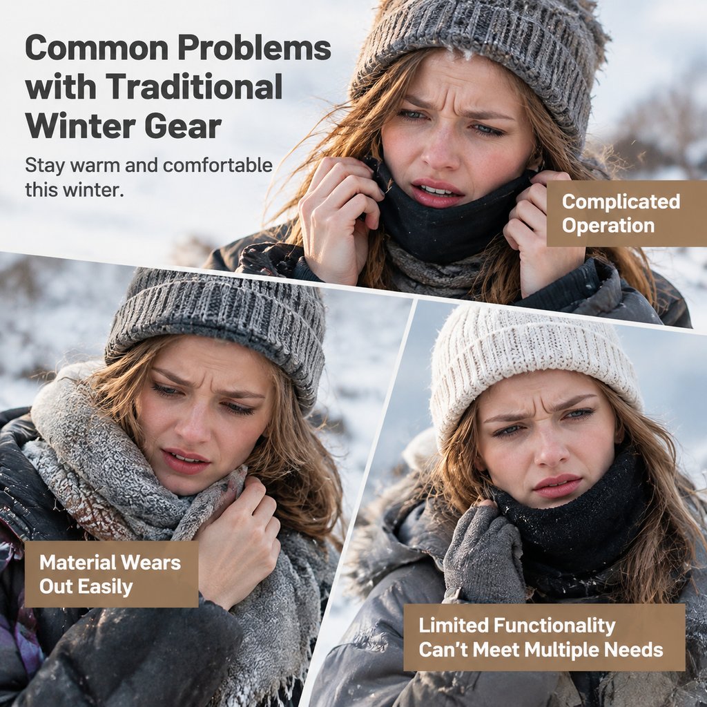 Women's fleece winter cycling mask and cap with hood for cold weather (model year 2026)
