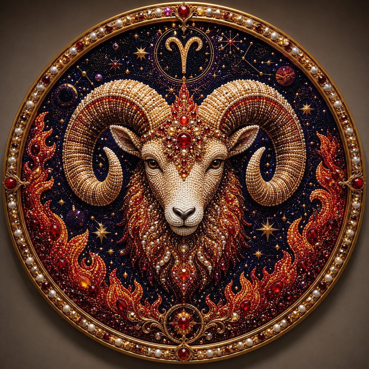 🔥♈12 Zodiac Signs Pearl Art DIY Kit🌙