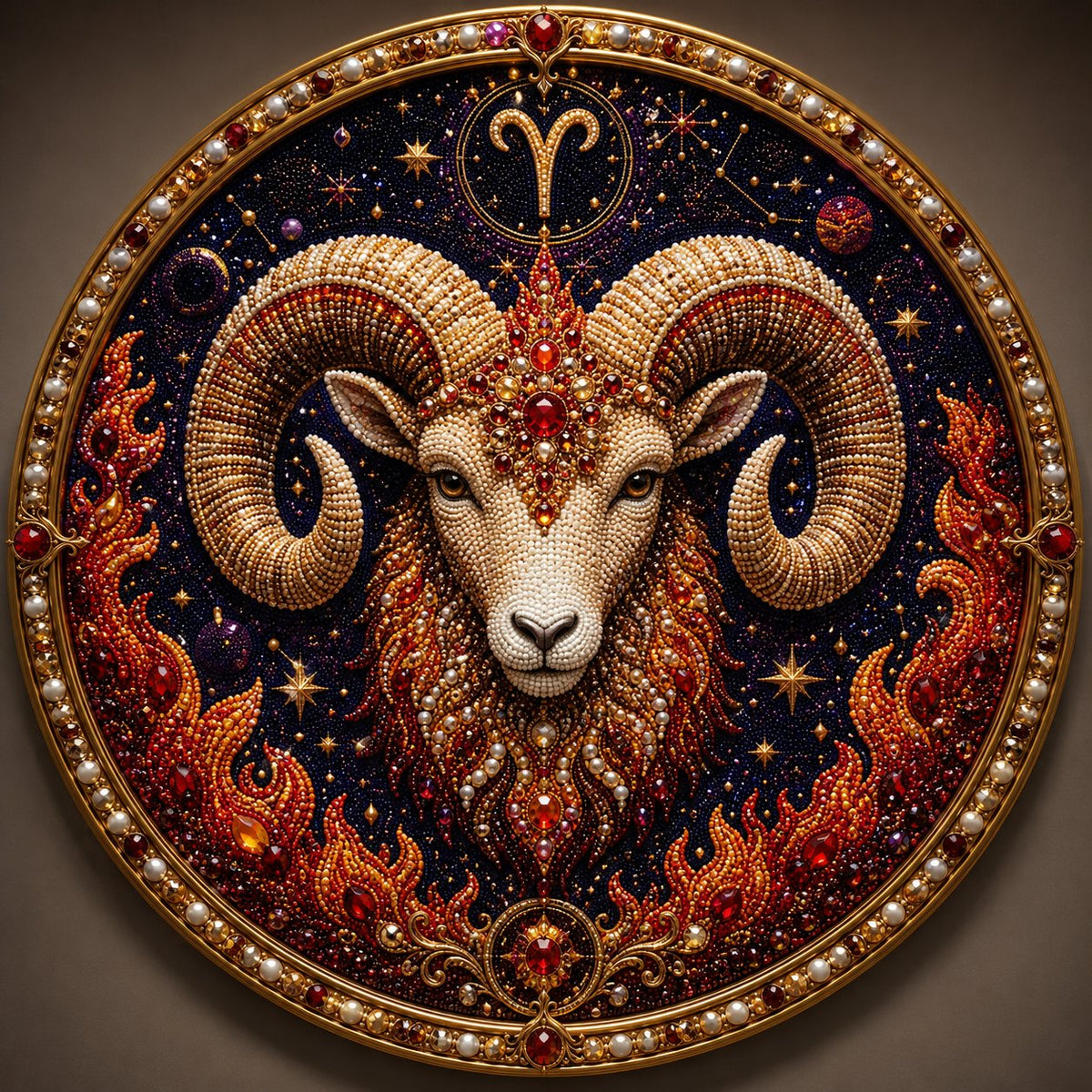 🔥♈12 Zodiac Signs Pearl Art DIY Kit🌙
