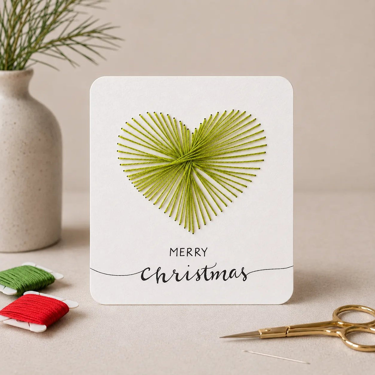 🎁Last Day 50% OFF - Merry & Bright Beginner-Friendly Christmas DIY Card Kit (6 Cards)