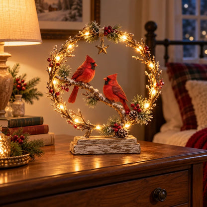 🔥 Last Day 50% OFF✨-Lighted Cardinal Tabletop Decor