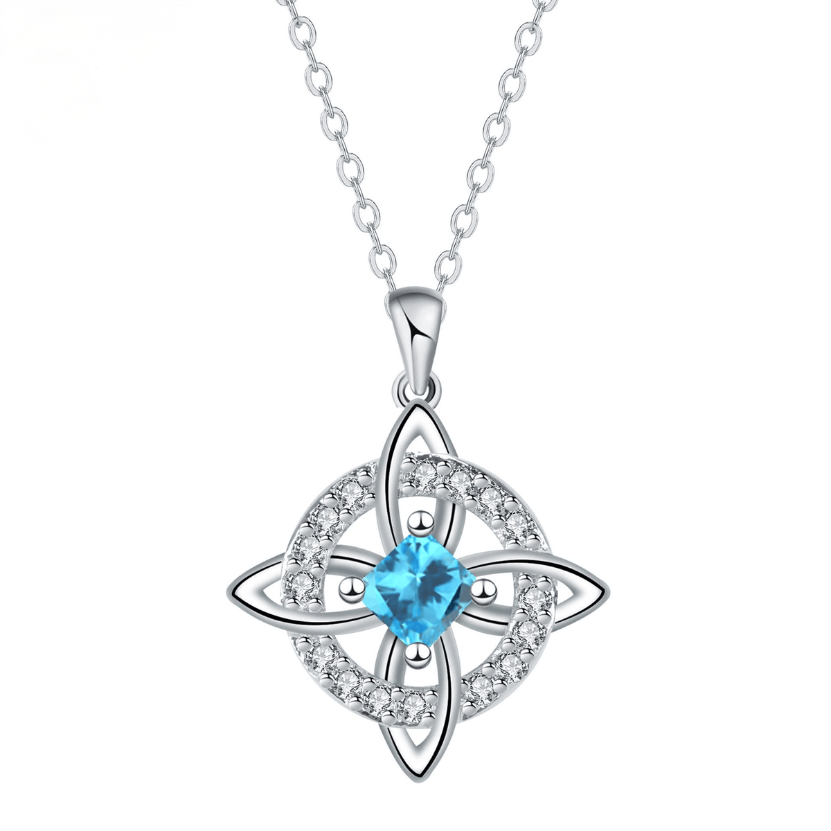 ✨Personalized Witch’s Knot Birthstone Necklace(With Gift Box)