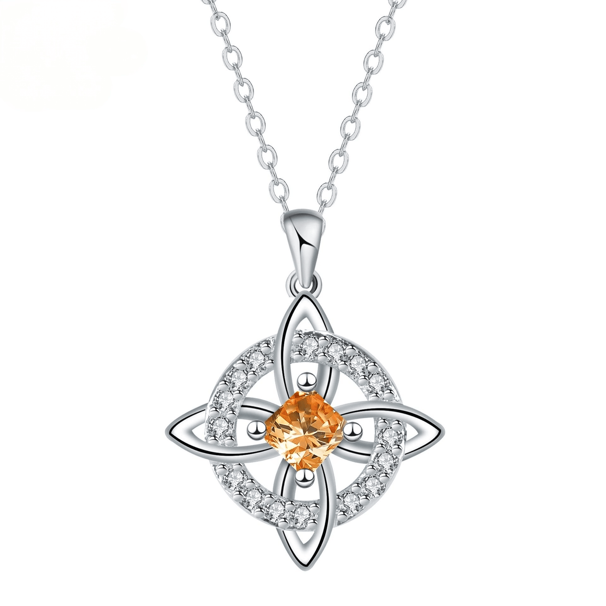✨Personalized Witch’s Knot Birthstone Necklace(With Gift Box)