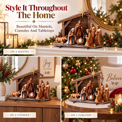 🔥Last Day 90% OFF🔥❄️✝️Christmas Nativity Scene Decor  | Bring The True Meaning Of Christmas Home