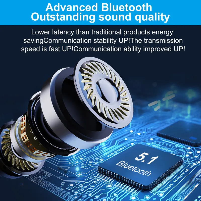 🎁🔥 Open Air Conduction Wireless Bluetooth Headset with Microphone