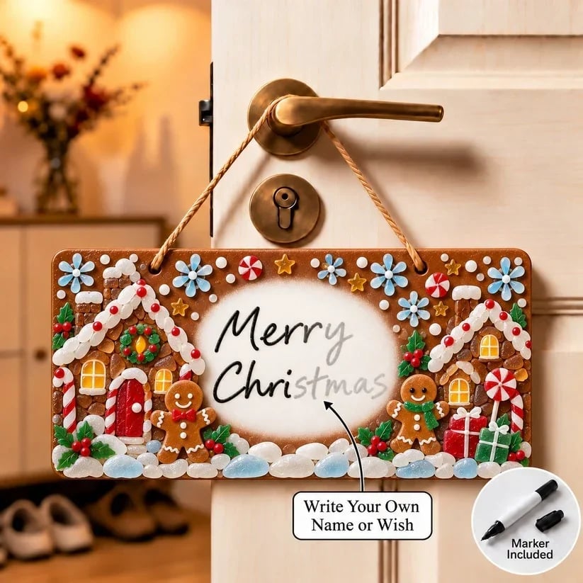 🎄 Beginner-Friendly DIY Sea Glass Christmas Hanging Sign Kit | 8 Festive Designs with Handwritten Personalization ✍️