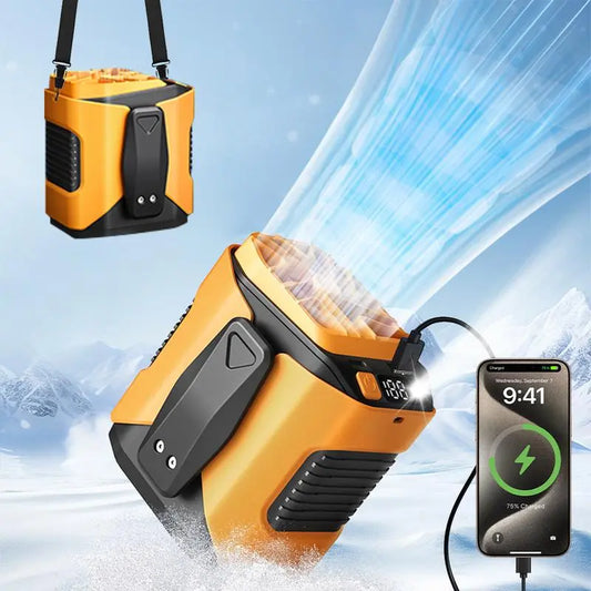 🔥3-in-1 Waist Fan with Flashlight Power Bank Portable🌊