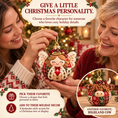 🎄✨Cozy Patchwork Christmas Ornament Collection-DIY Christmas Artwork