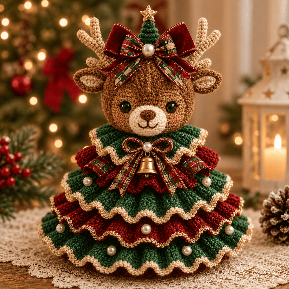 🔥LAST DAY 49% OFF - 🎄Crochet Animal Christmas Tree DIY Kit – Stitch a Little Christmas Magic