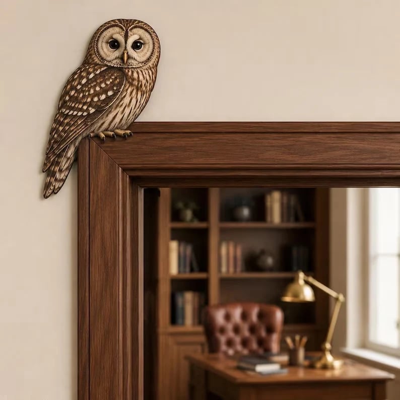 🦉Wooden Owl Door Topper