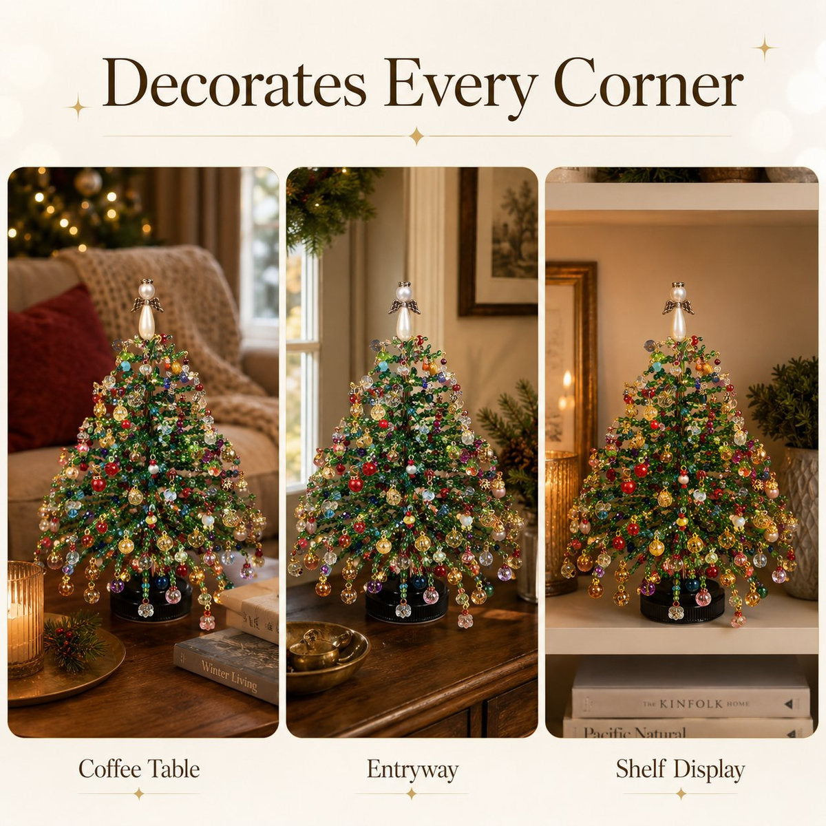 🎄🎅DIY Beaded Christmas Tree Kit Holiday Decoration
