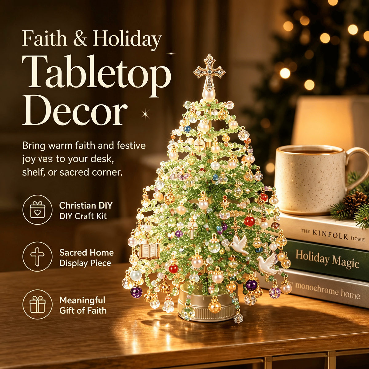 🎄🎅DIY Beaded Christmas Tree Kit Holiday Decoration