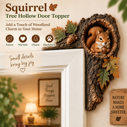 ⏰LAST DAY 50% OFF 🐿️ 3D Chipmunk Tree Hollow Door Topper