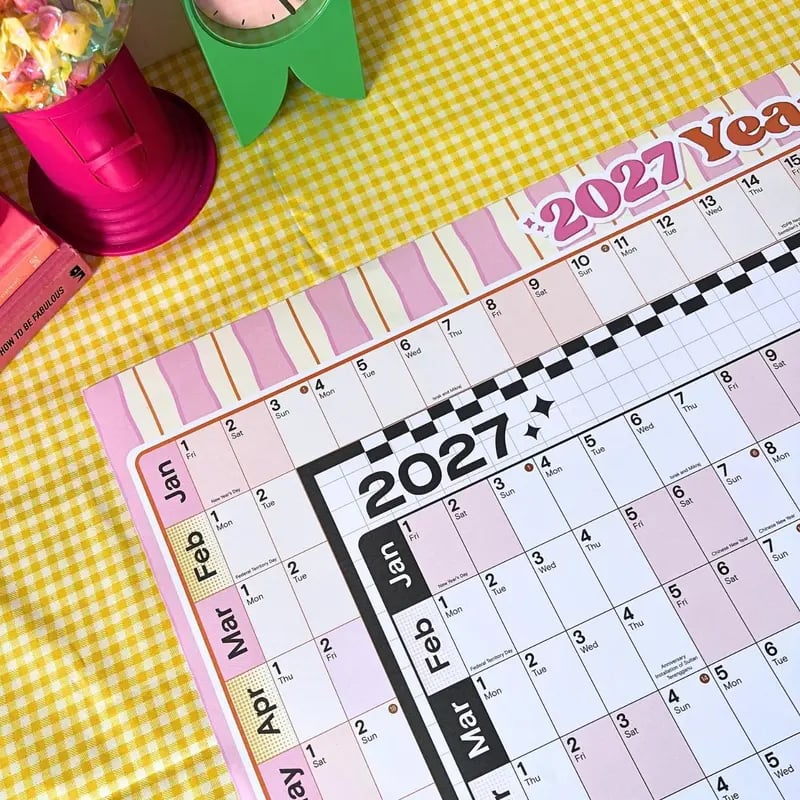 🔥HOT SALE 49% OFF - 📅✨ 2027 Extra-Large Full Year Wall Planner
