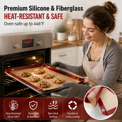 🍪Transformable Snap‑Up Silicone Baking Mat🍗♻️