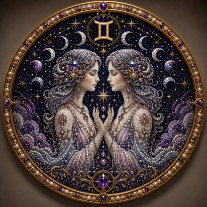 🔥♈12 Zodiac Signs Pearl Art DIY Kit🌙