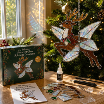 🎄Beginner-Friendly 3D Christmas Iridescent Suncatcher DIY Kit 💕